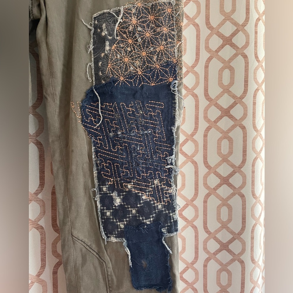 Pilcro Gray Pants With Patchwork - image 2